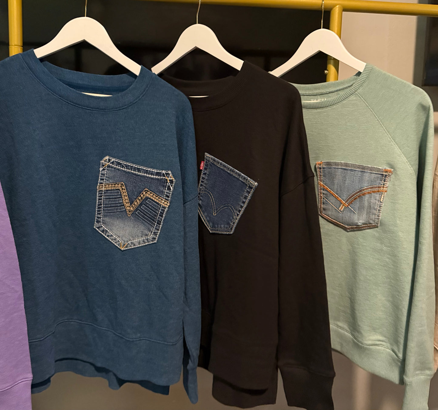Jean Pocket Sweatshirt