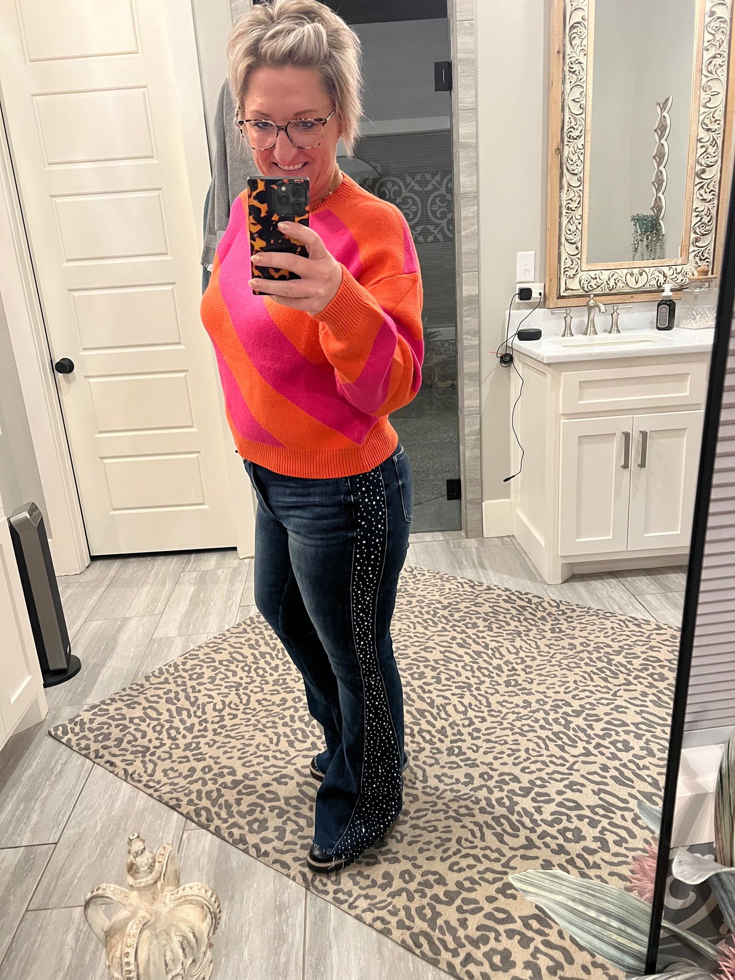 Asymmetrical Stripe Sweater