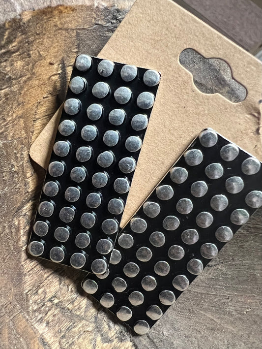 Medal Bubble Domino Earrings