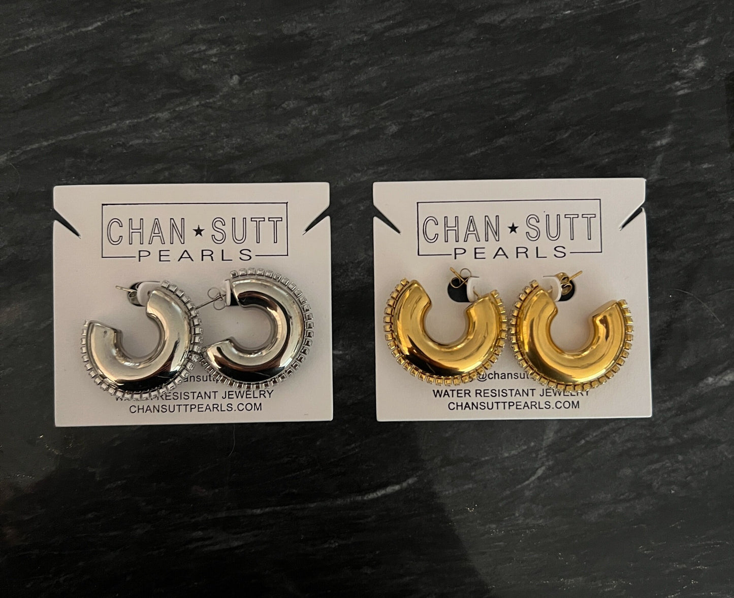ChanSutt Rhinestone Hoops