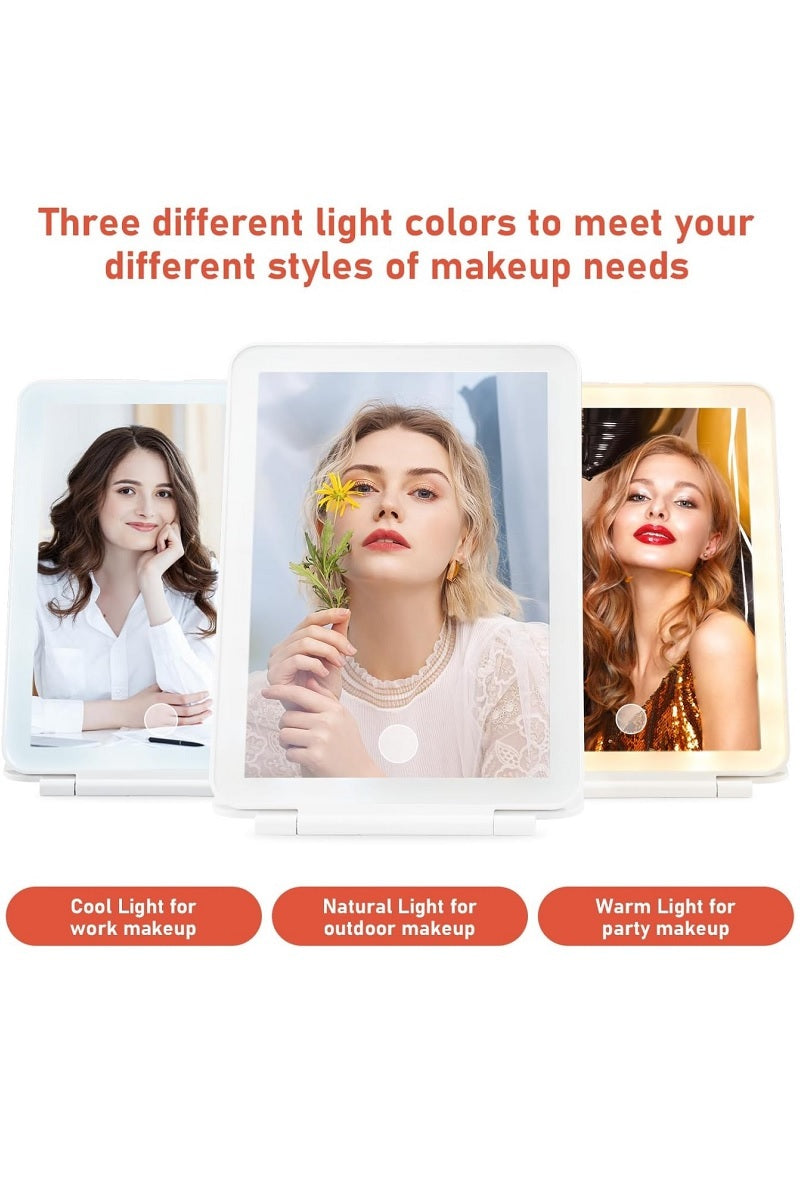 Rechargeable Travel LED Makeup Mirror Tablet