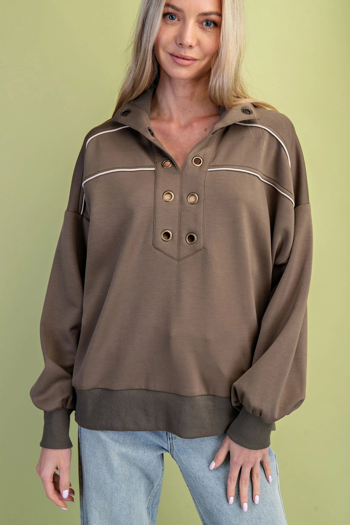 Sassy Soft Green Sweatshirt