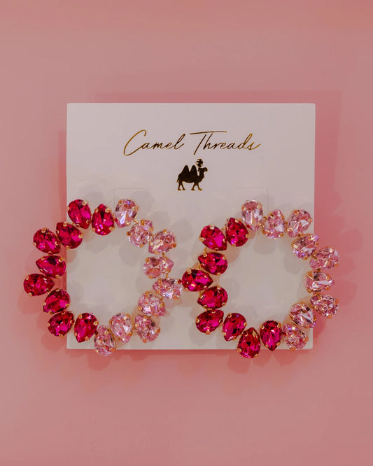 CT AURORA EARRINGS - PINK/LIGHT PINK