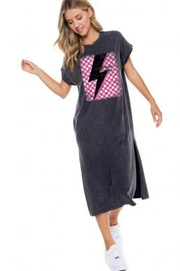 Checkered Bolt Maxi
