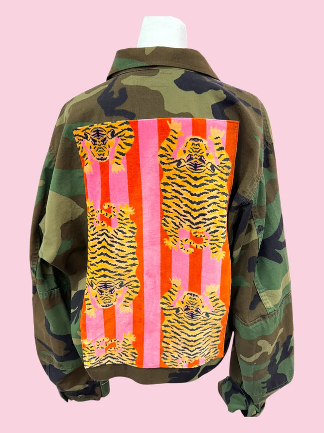 Cropped Camo Tiger Jacket