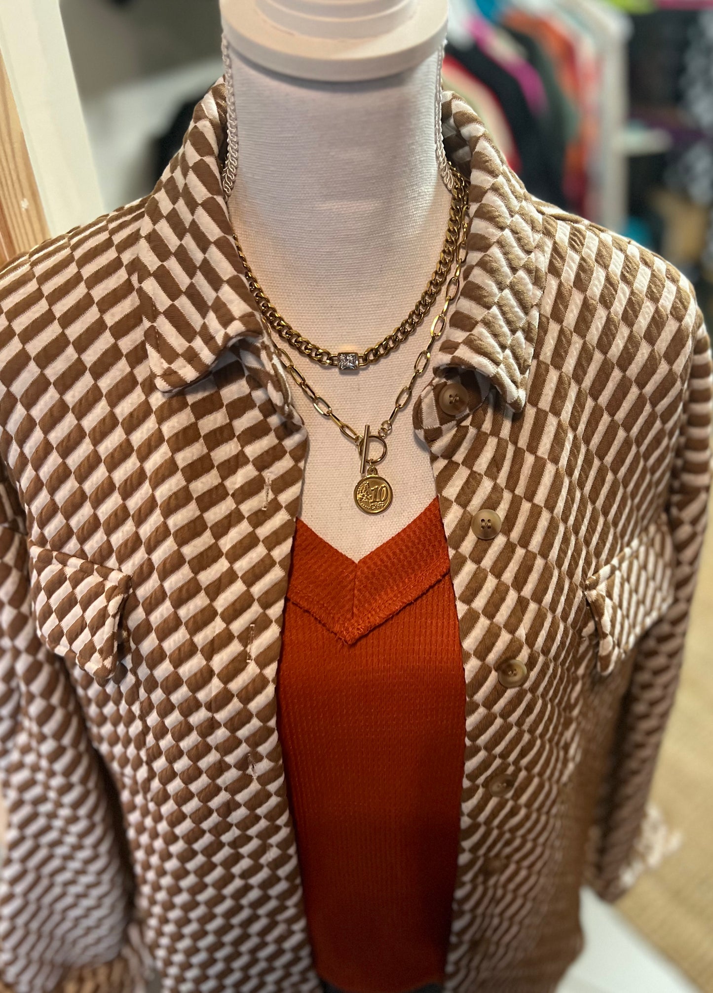 CHAIN WITH DIAMOND PENDANT NECKLACE - CHAN SUTT PEARLS