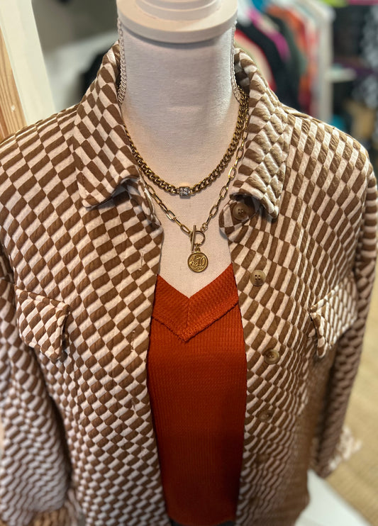 CHAIN WITH DIAMOND PENDANT NECKLACE - CHAN SUTT PEARLS
