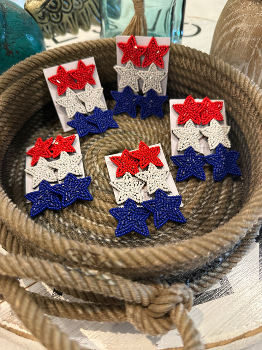 Stars & Sass Beaded Earrings