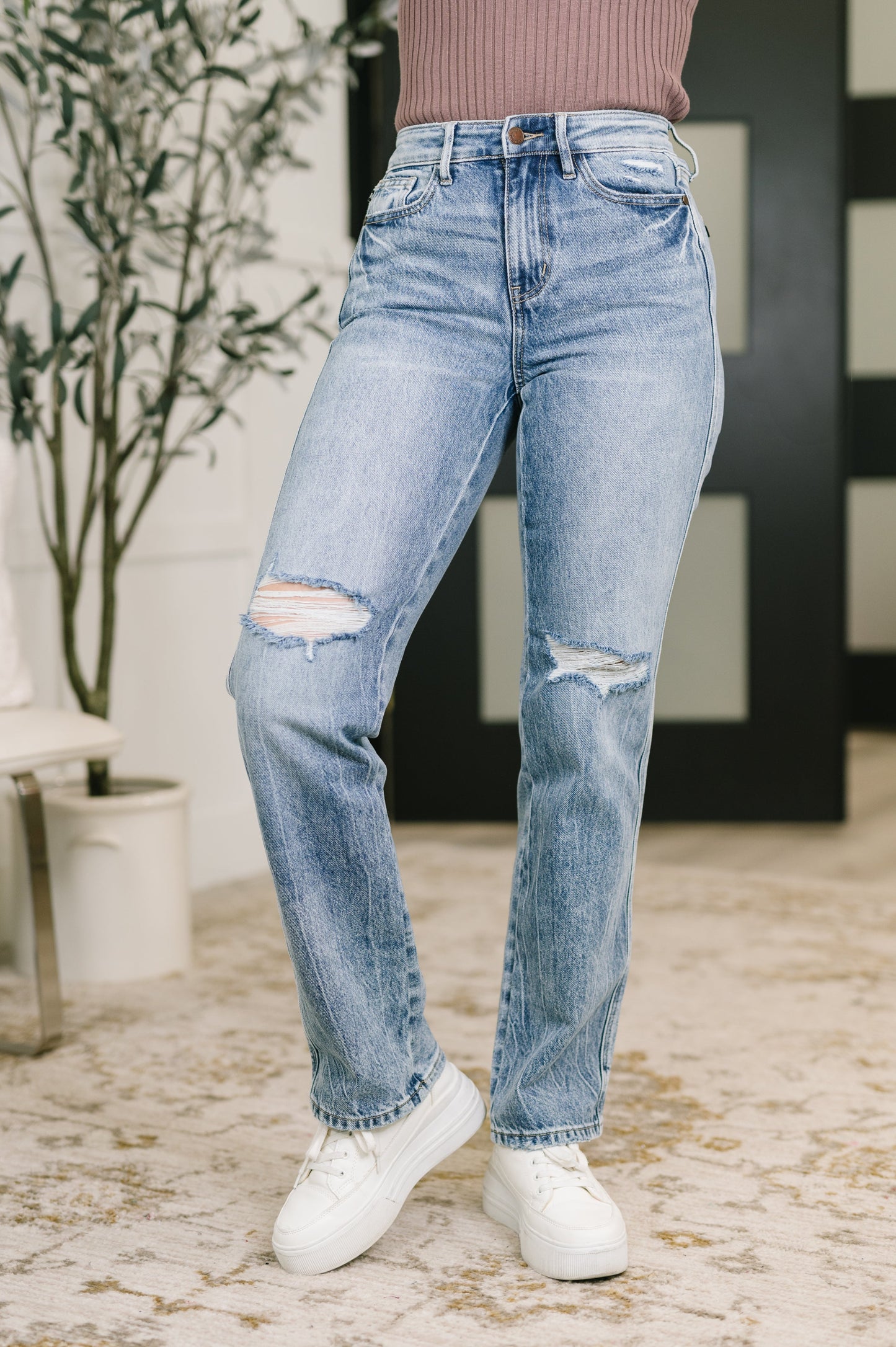 Kayla High Waist Rigid Magic Slim Straight