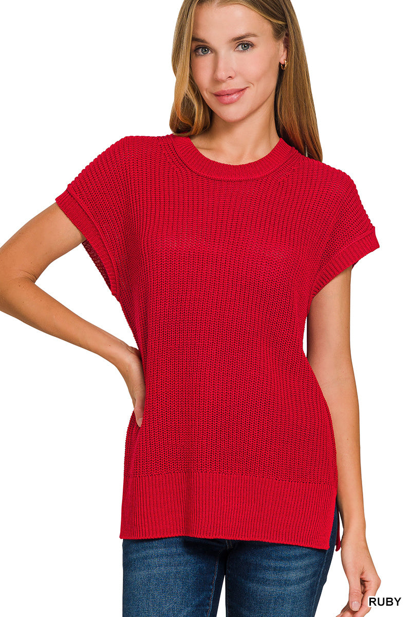 Crew Neck Sweater Vest