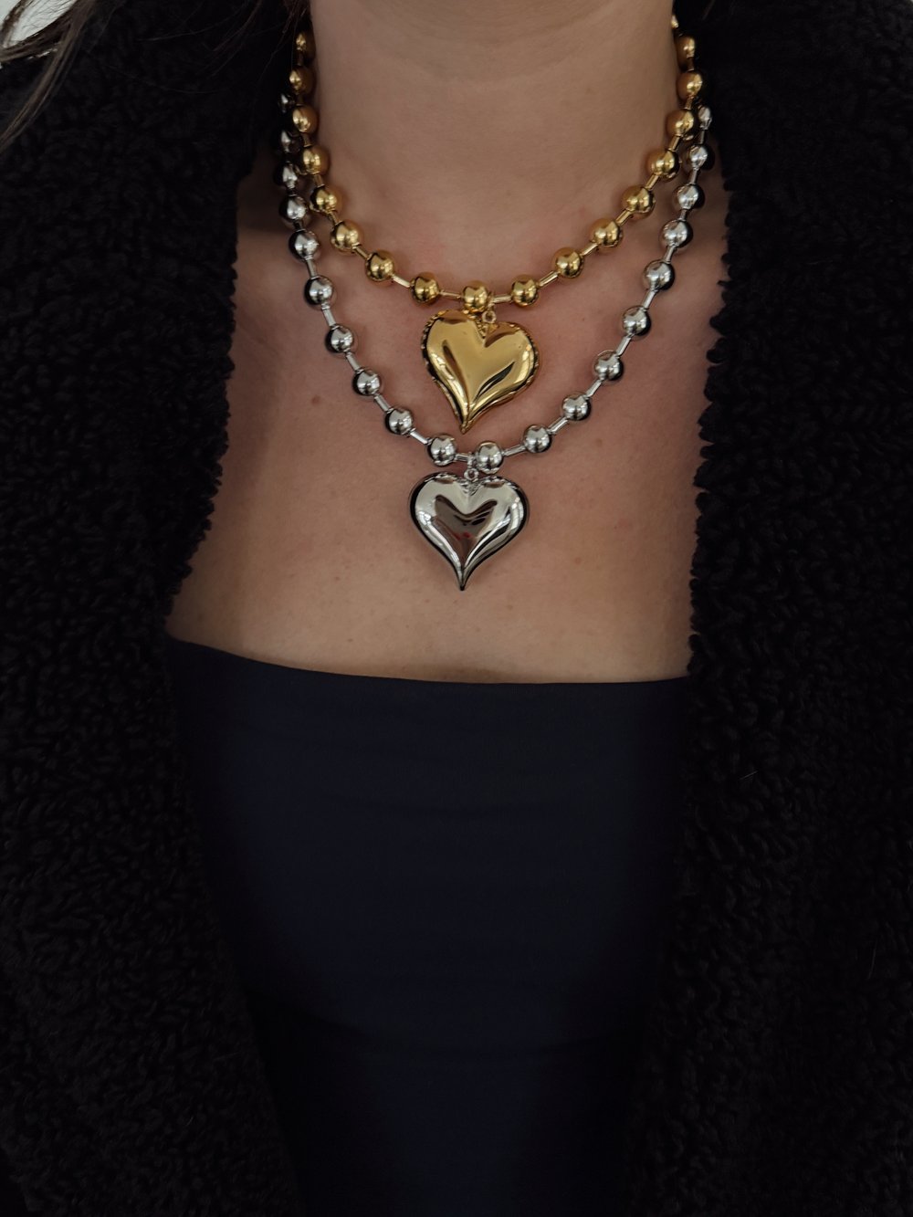 BUBBLE HEART NECKLACE