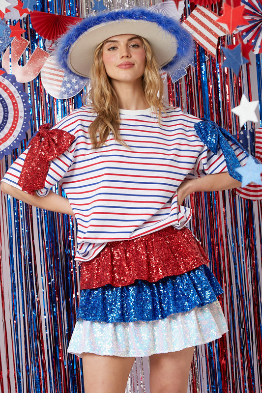 Patriotic Bow Tee