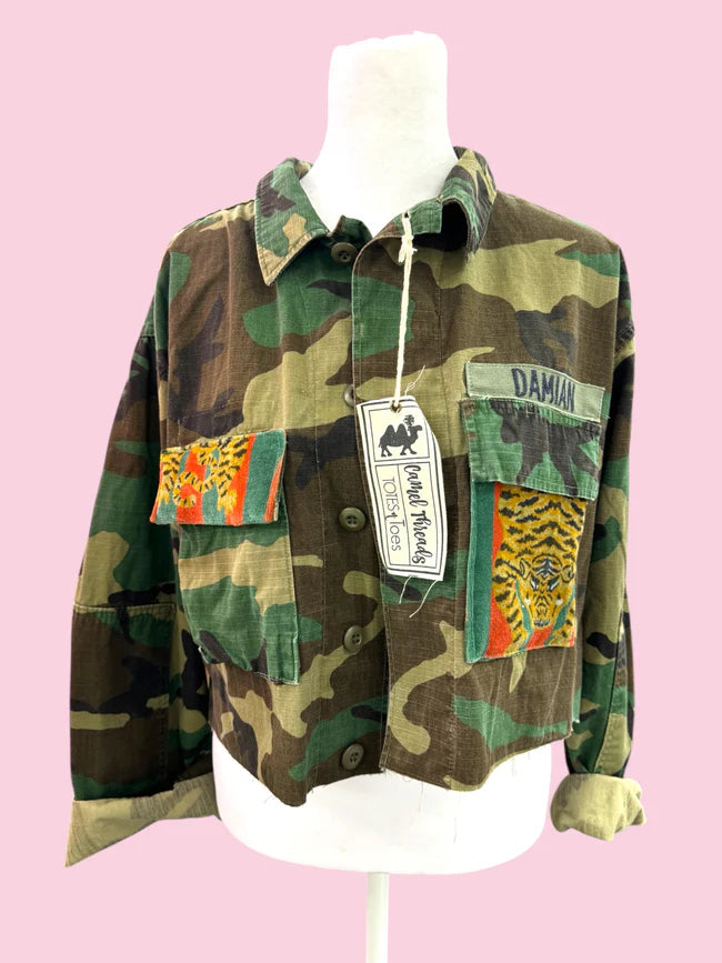 Cropped Camo Tiger Jacket