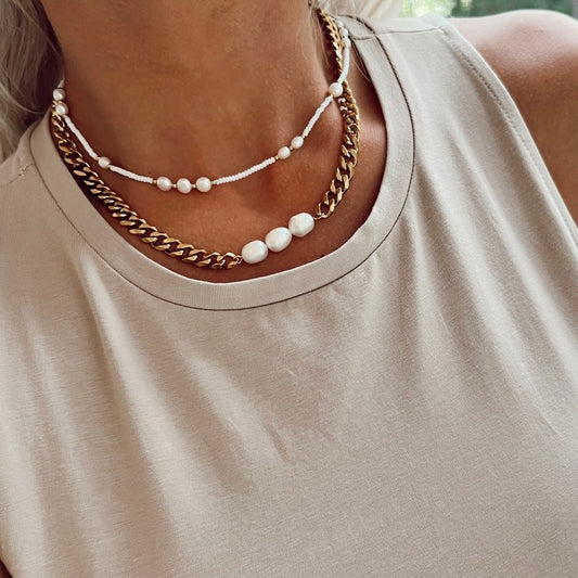 ChanSutt Pearl DAINTY PEARL NECKLACE
