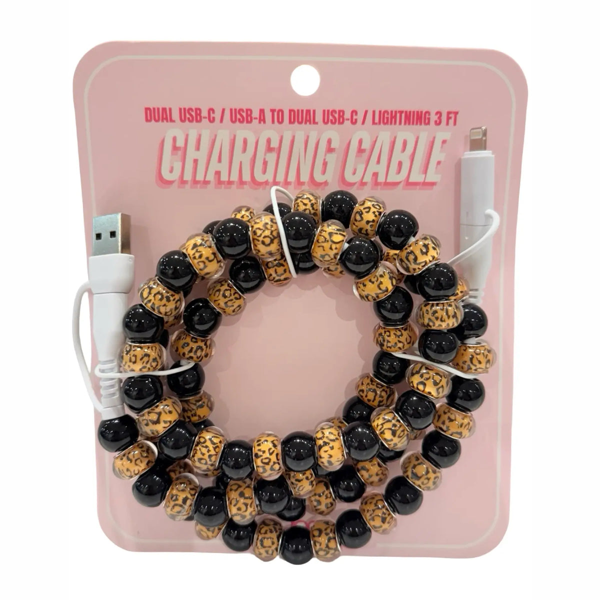 Charging Cable - Leopard