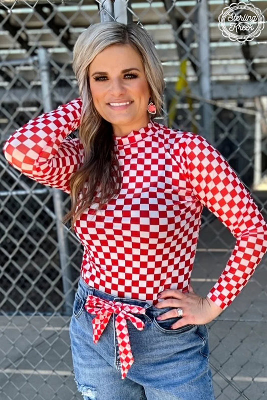 Round The Track Mesh Top